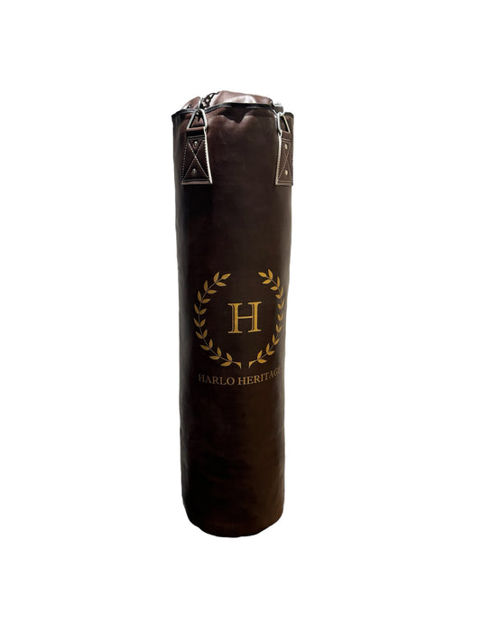 4ft Brown Retro Vintage Boxing Punch Bag (un filled)